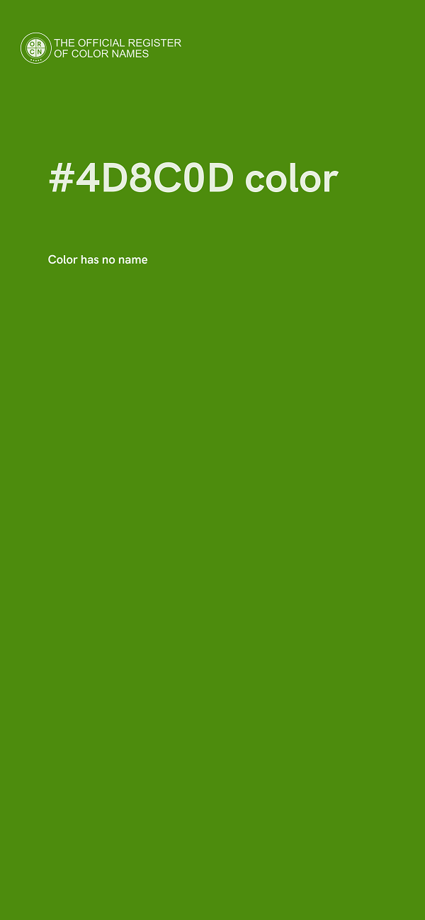 #4D8C0D color image