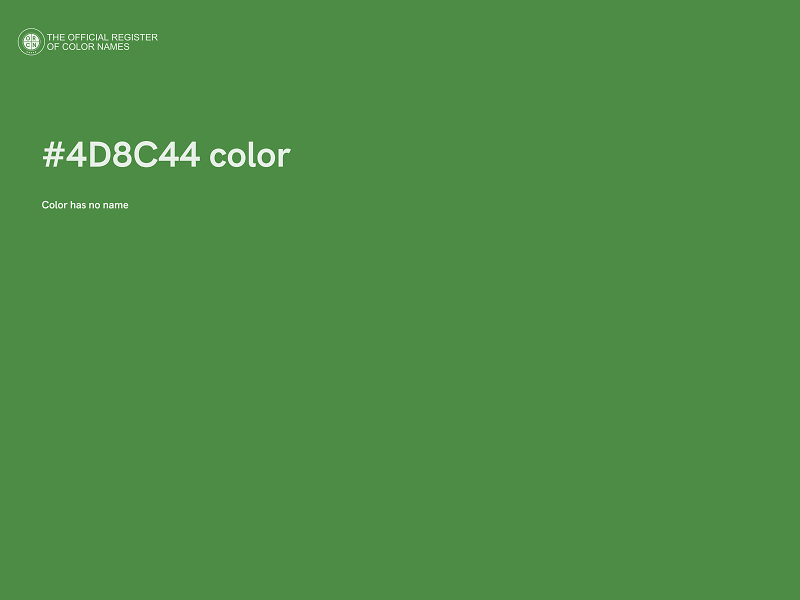 #4D8C44 color image