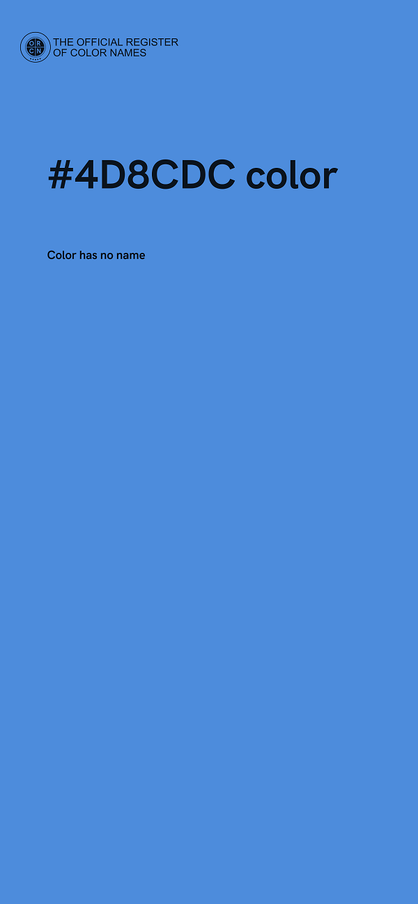 #4D8CDC color image