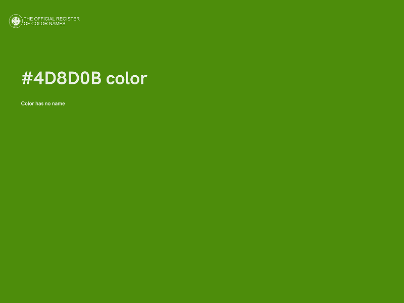 #4D8D0B color image