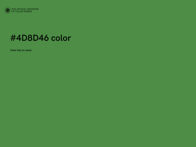 #4D8D46 color image