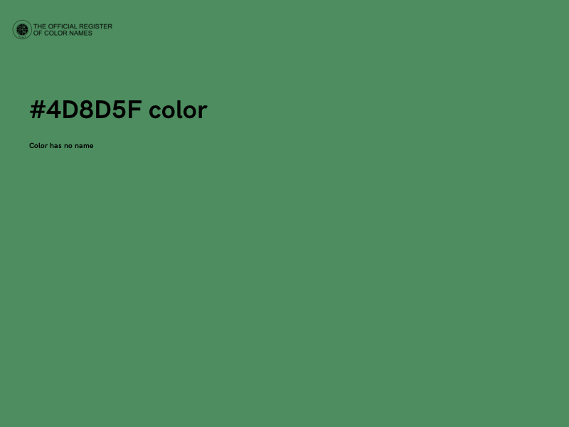 #4D8D5F color image