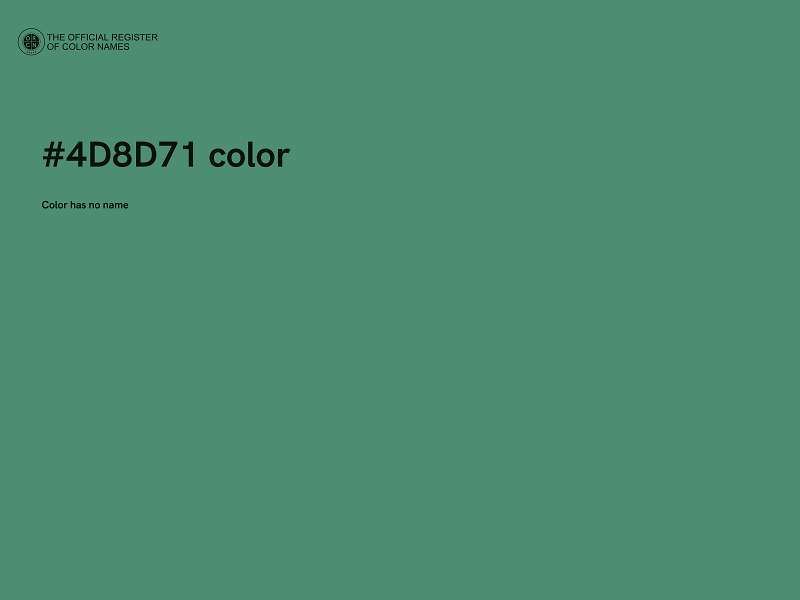 #4D8D71 color image