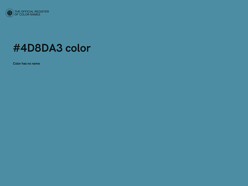 #4D8DA3 color image