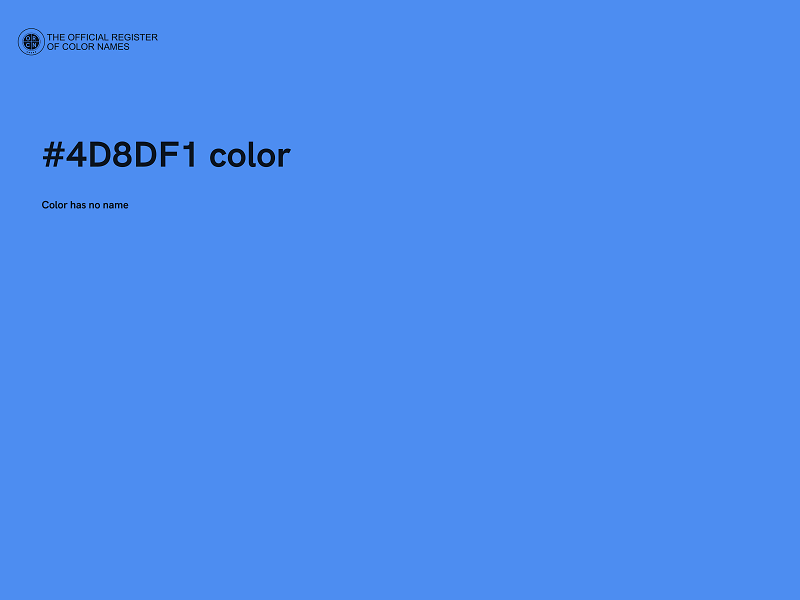 #4D8DF1 color image
