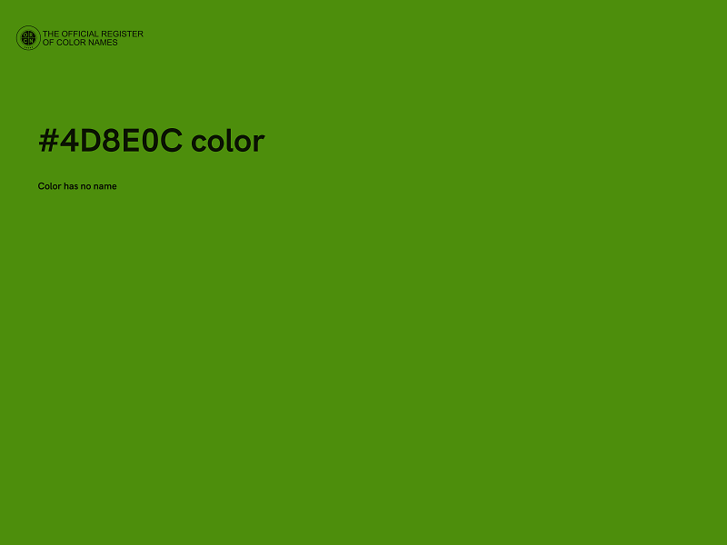#4D8E0C color image