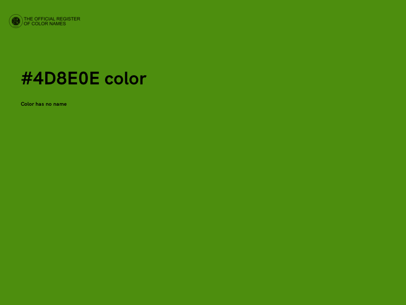 #4D8E0E color image