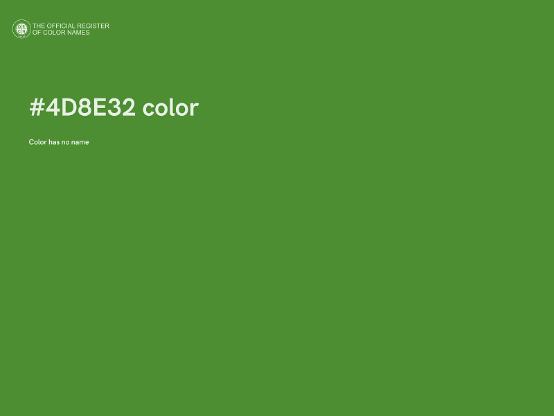 #4D8E32 color image