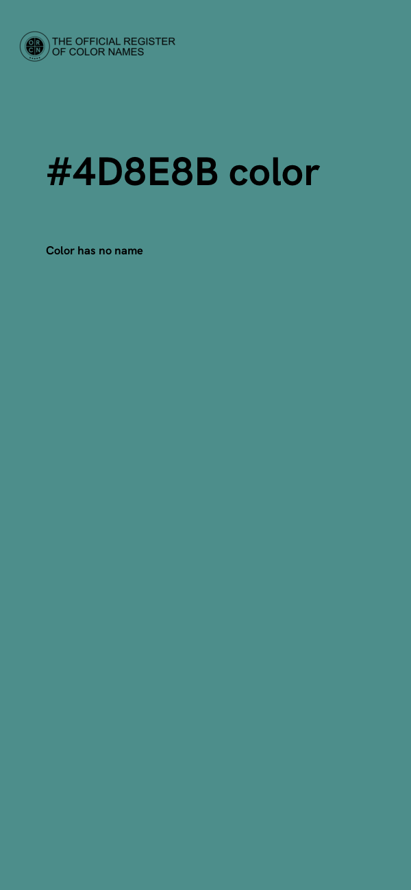 #4D8E8B color image