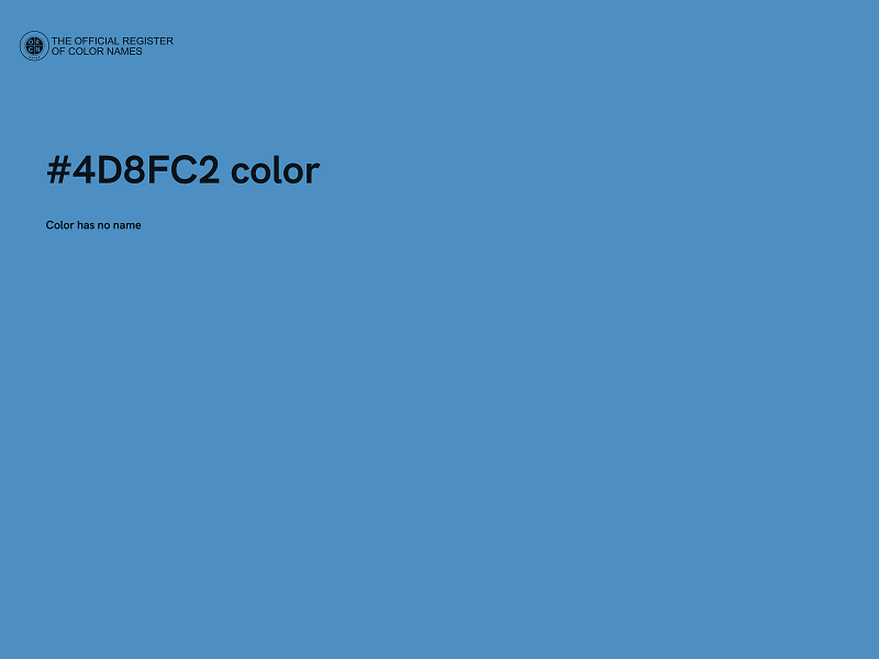 #4D8FC2 color image