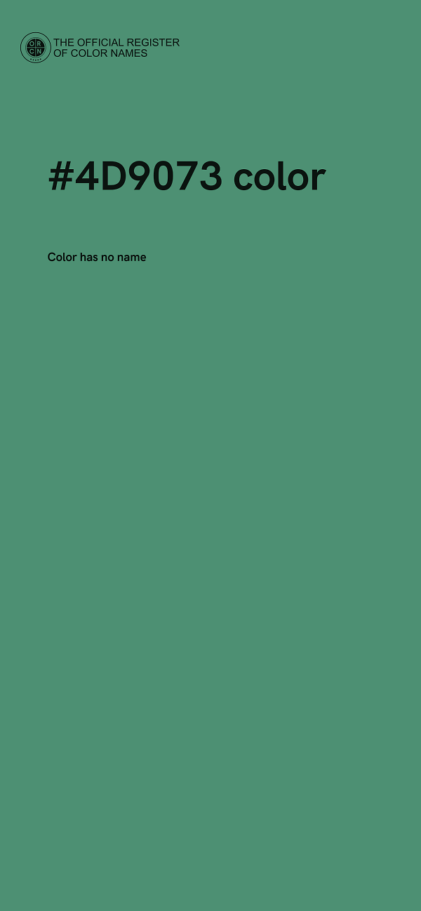 #4D9073 color image
