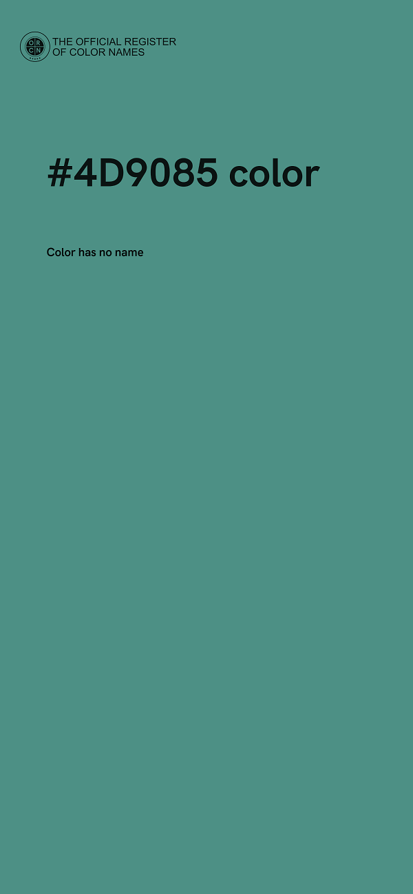 #4D9085 color image