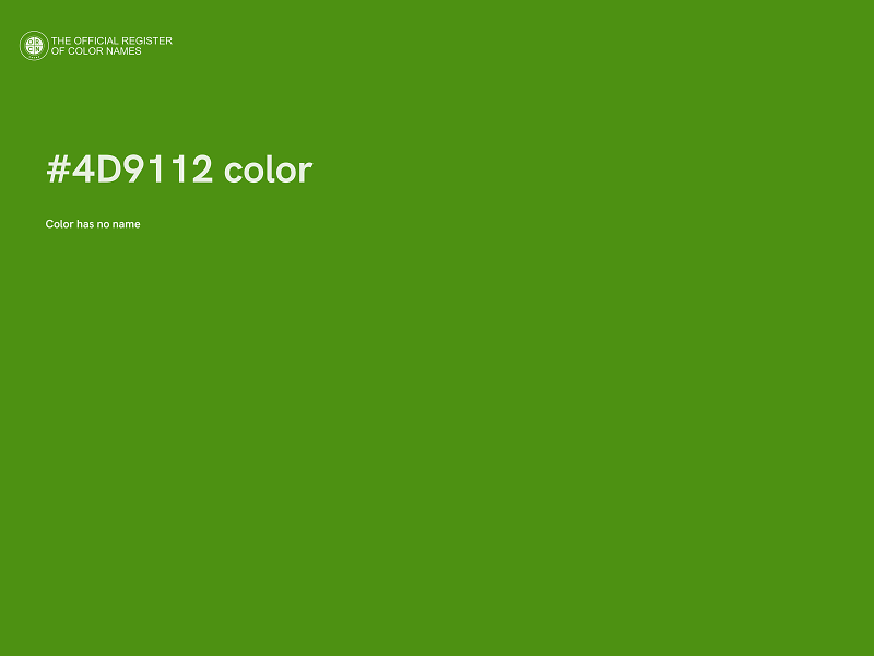 #4D9112 color image
