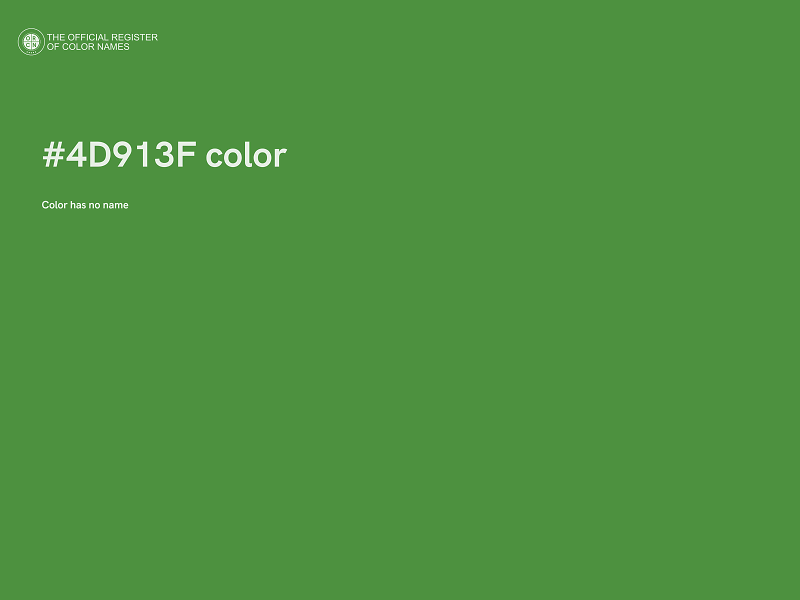 #4D913F color image