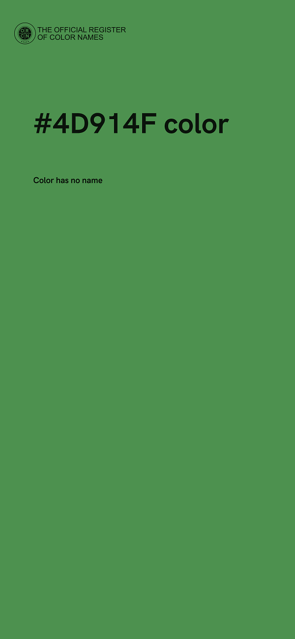 #4D914F color image