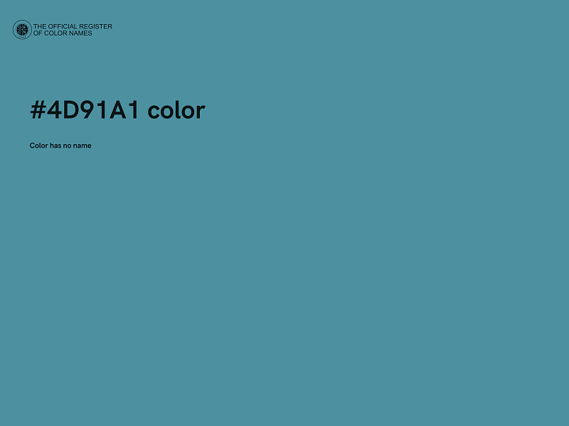 #4D91A1 color image