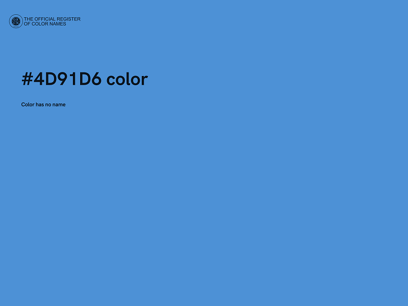 #4D91D6 color image