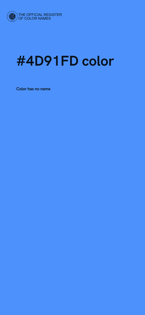 #4D91FD color image