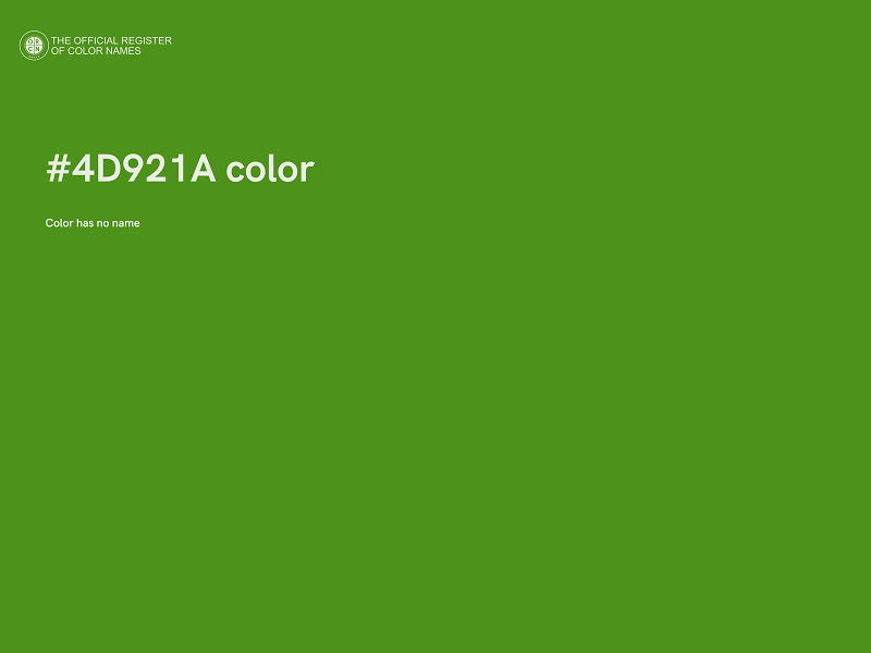 #4D921A color image