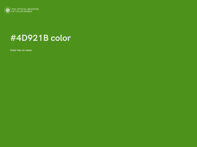 #4D921B color image