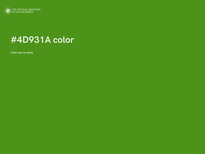 #4D931A color image