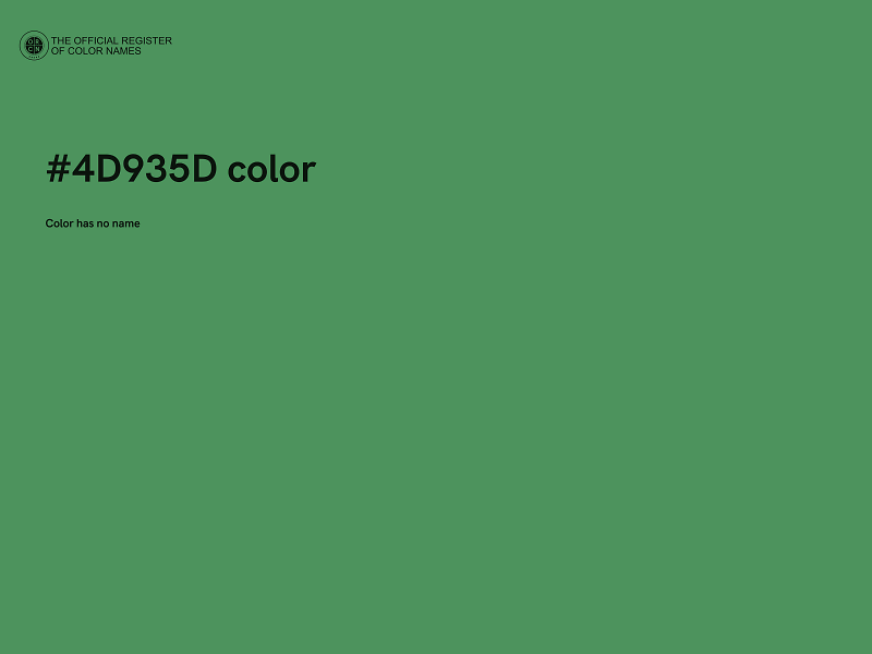 #4D935D color image