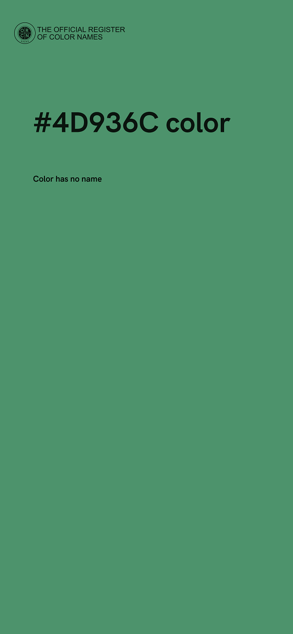 #4D936C color image