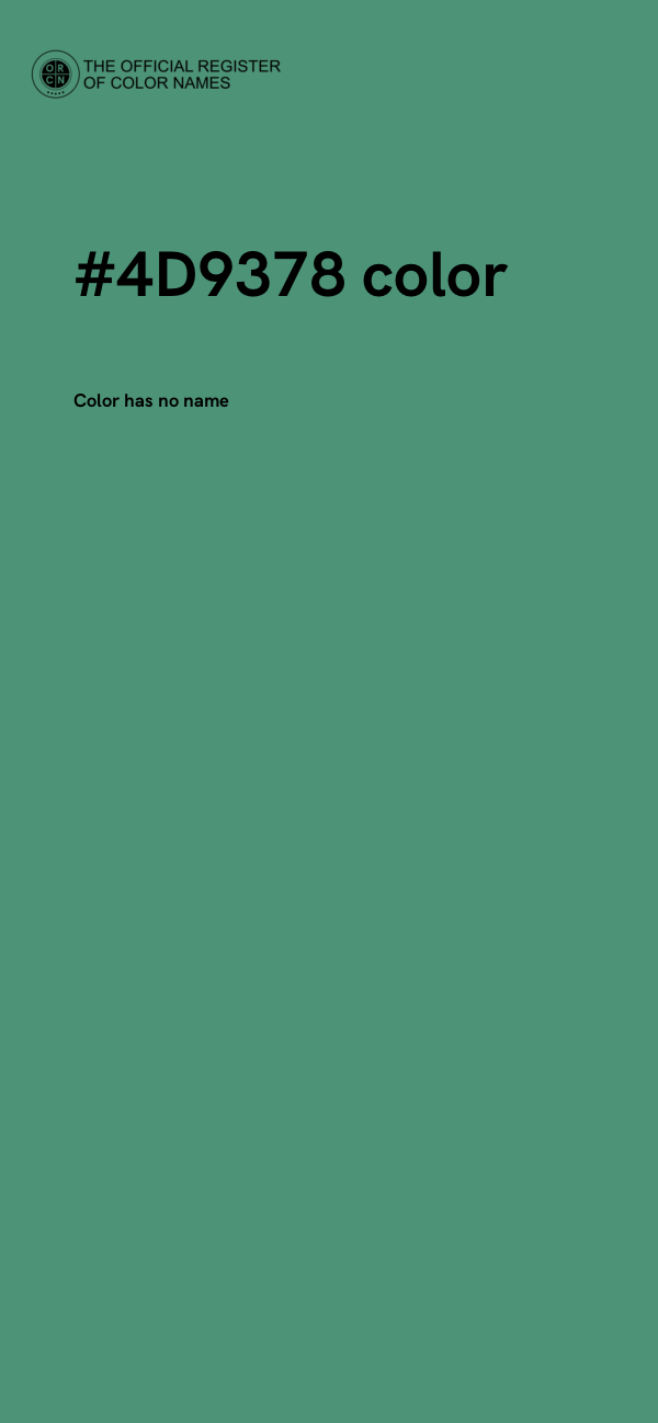 #4D9378 color image