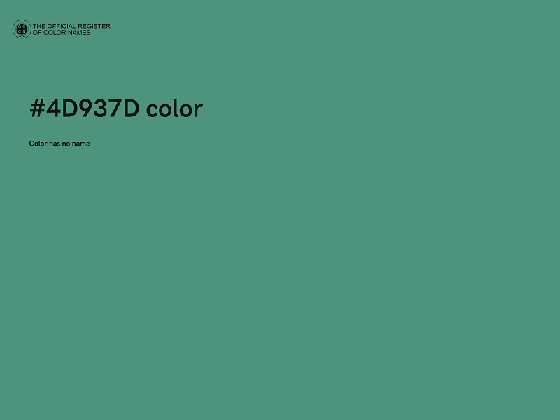 #4D937D color image