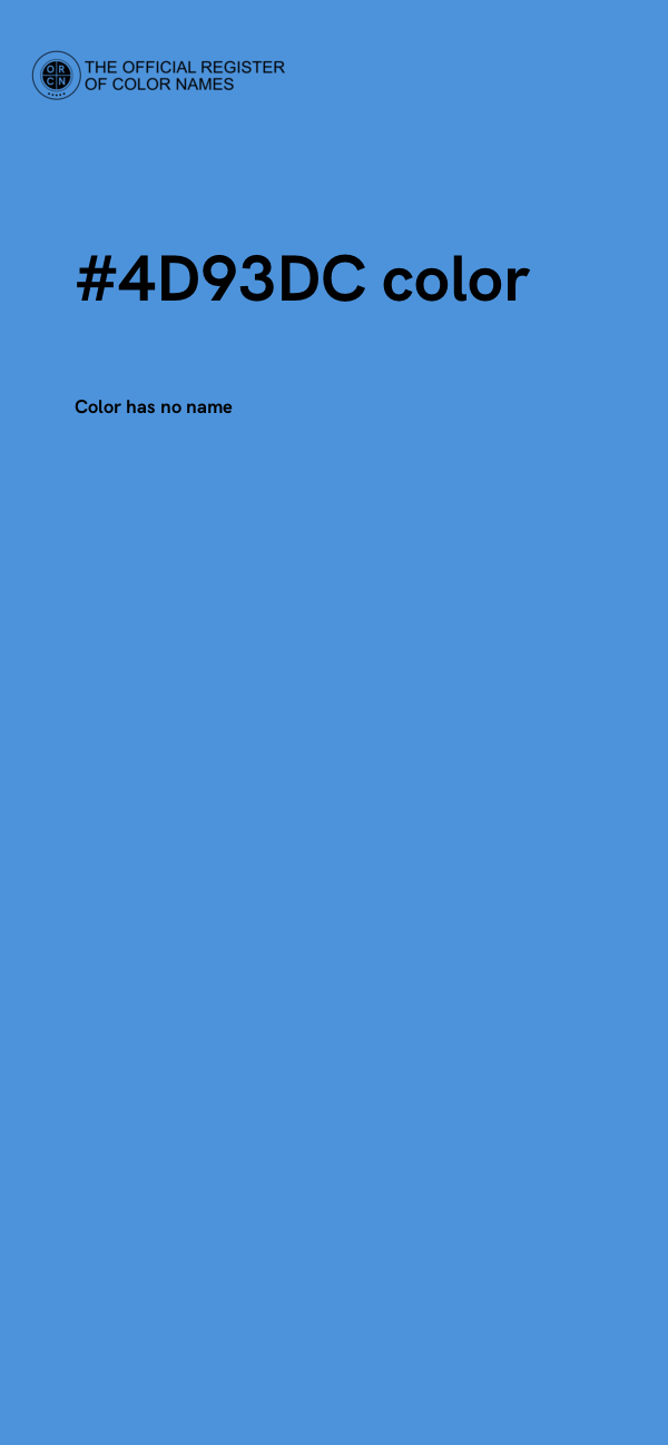 #4D93DC color image