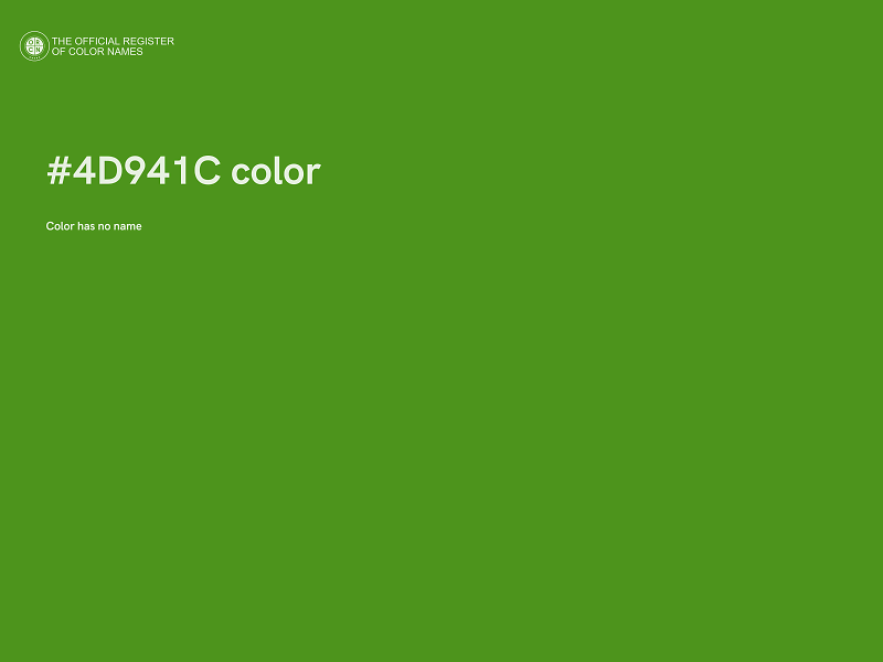 #4D941C color image