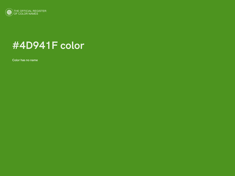 #4D941F color image
