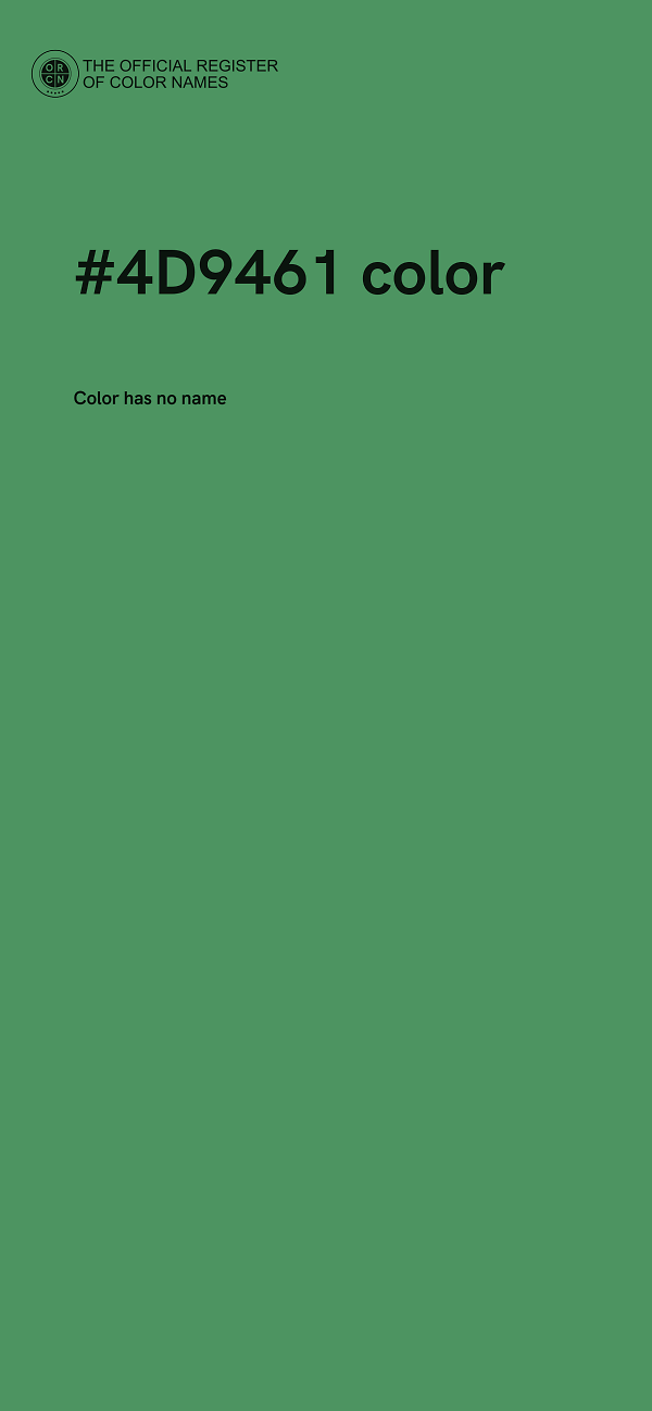 #4D9461 color image