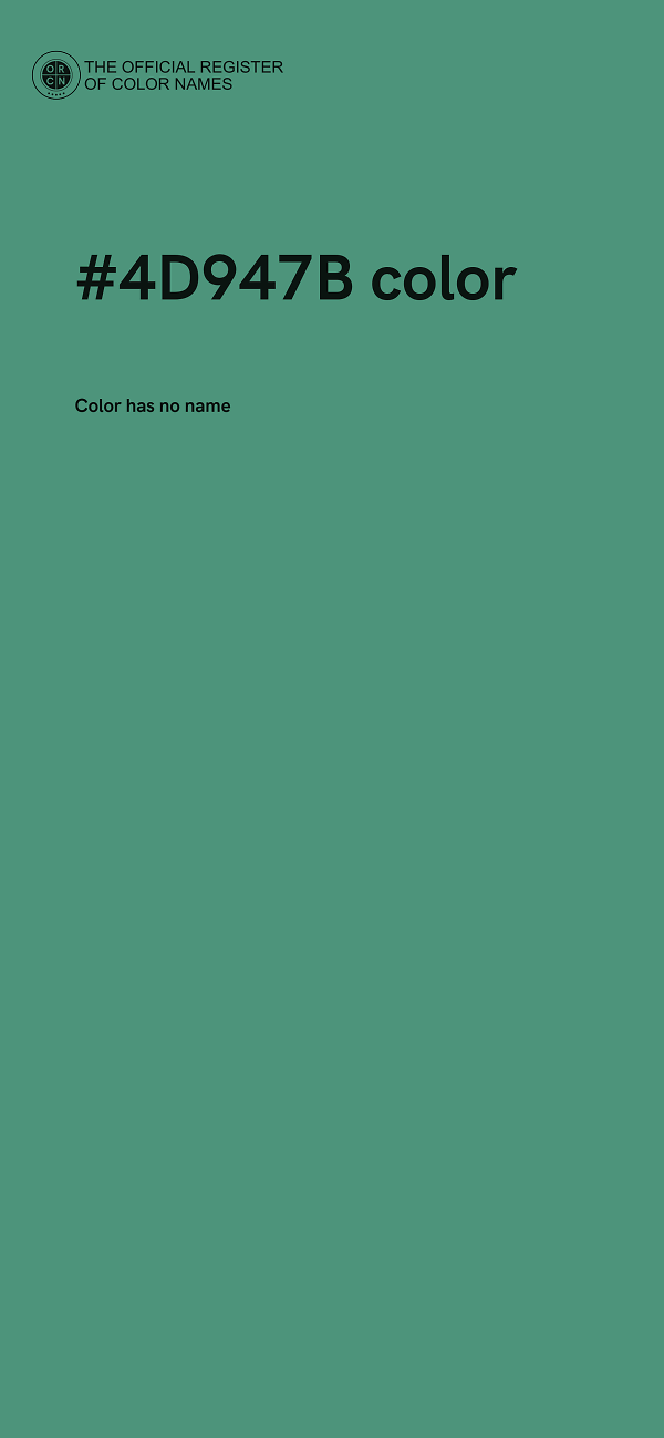 #4D947B color image