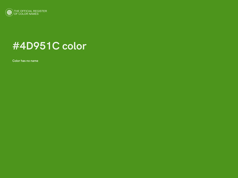 #4D951C color image