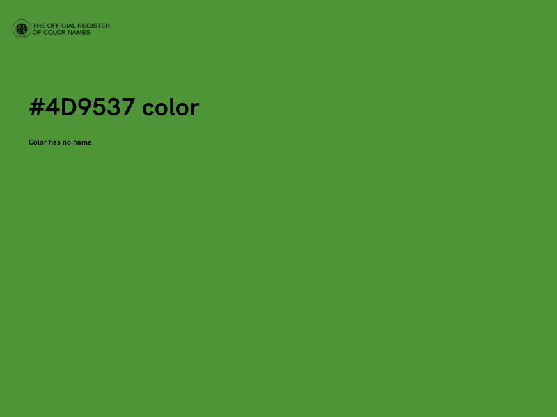 #4D9537 color image