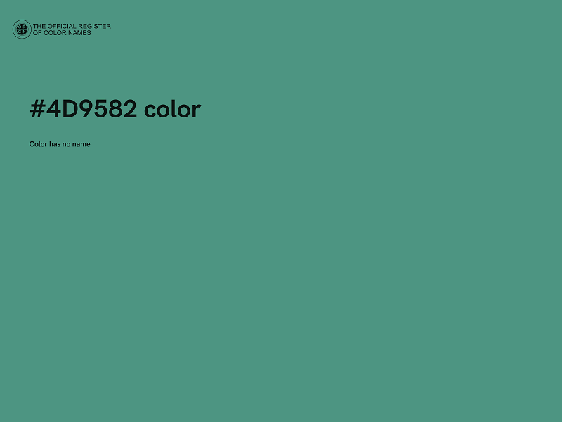 #4D9582 color image