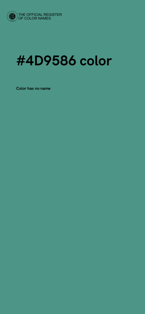 #4D9586 color image