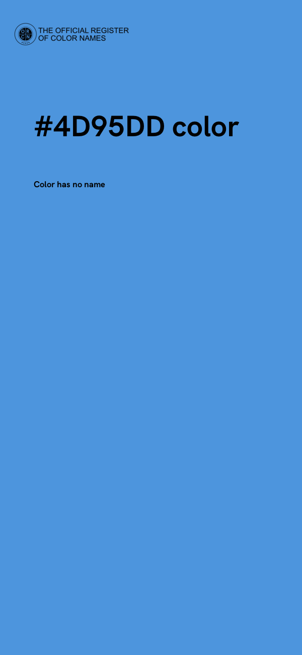#4D95DD color image