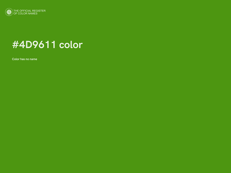 #4D9611 color image