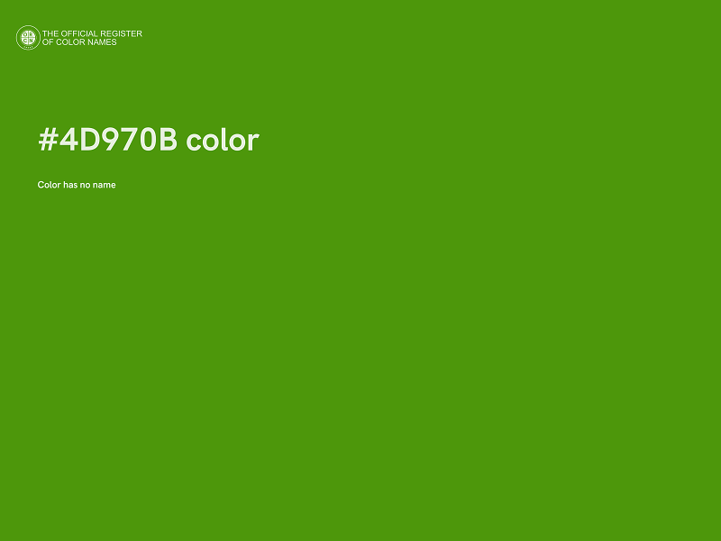 #4D970B color image