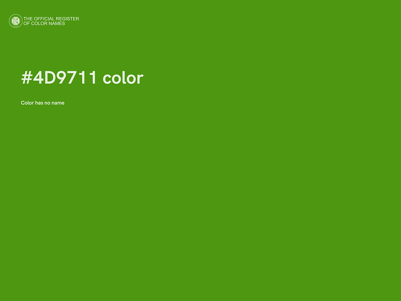 #4D9711 color image