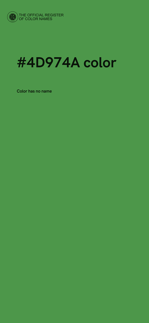 #4D974A color image