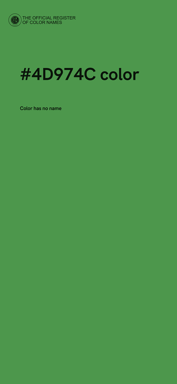 #4D974C color image