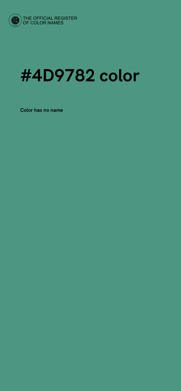 #4D9782 color image