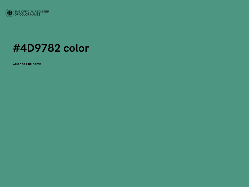 #4D9782 color image