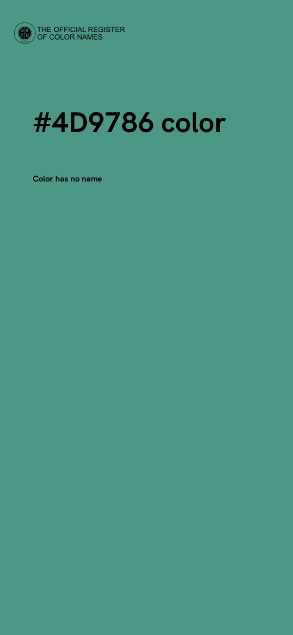 #4D9786 color image
