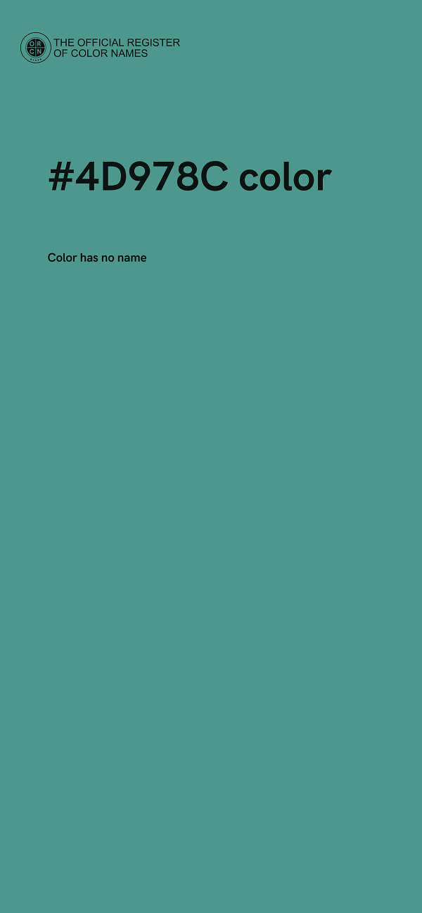 #4D978C color image