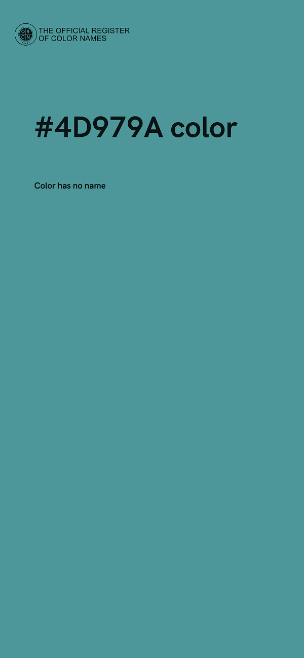 #4D979A color image