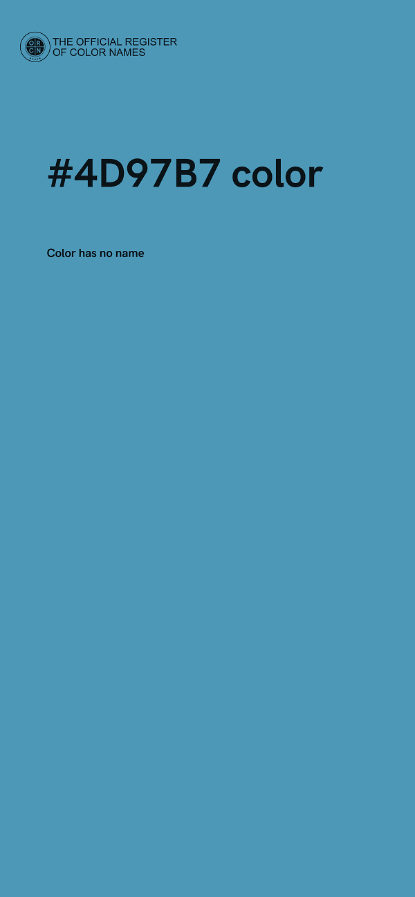 #4D97B7 color image
